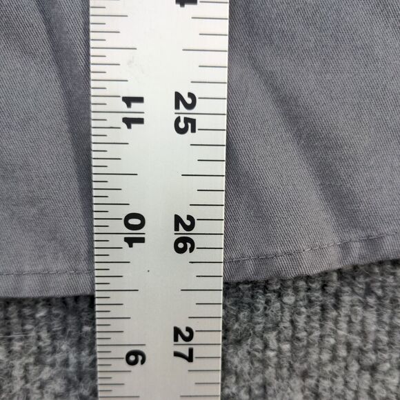 Port Authority Women's Button Front Shirt Gray XL Wood-Mizer Short Sleeve - Picture 14 of 15